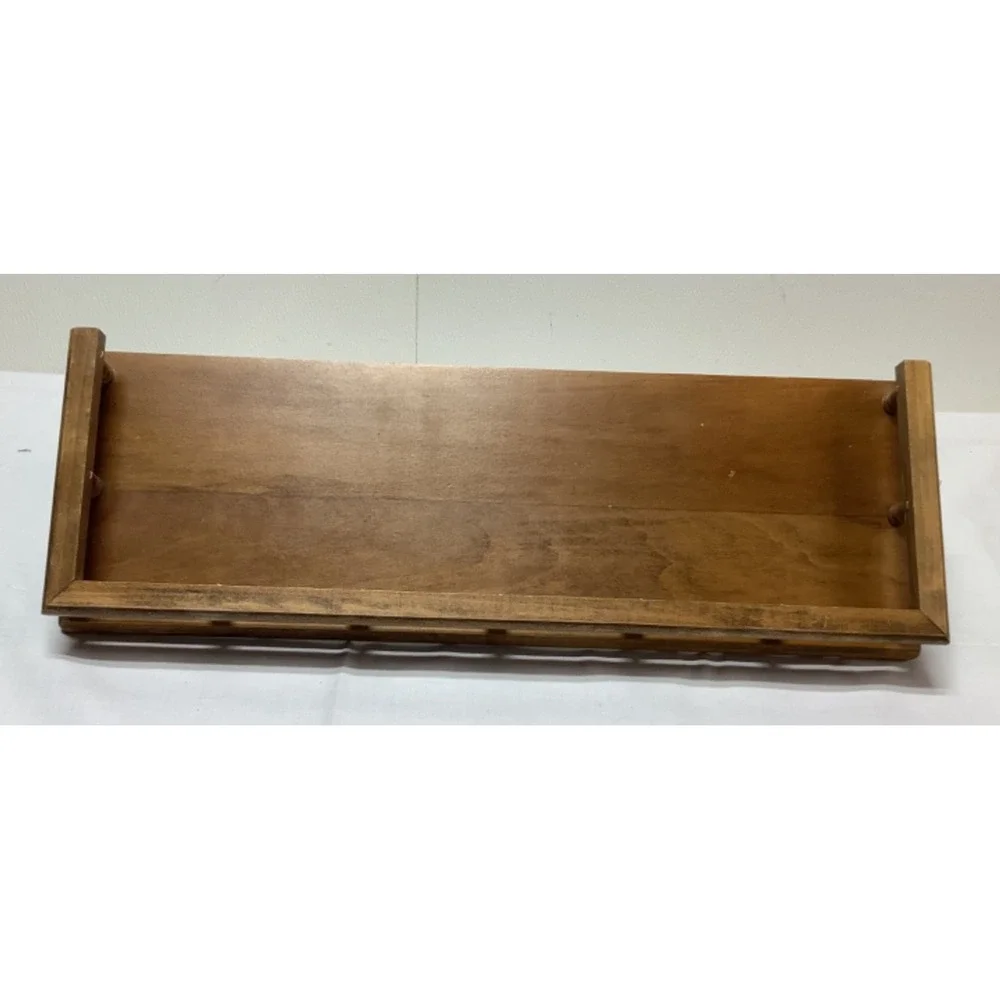 Wall Mounted Colonial Style Wooden Wall Shelf Gallery Spindle Rail 6.5